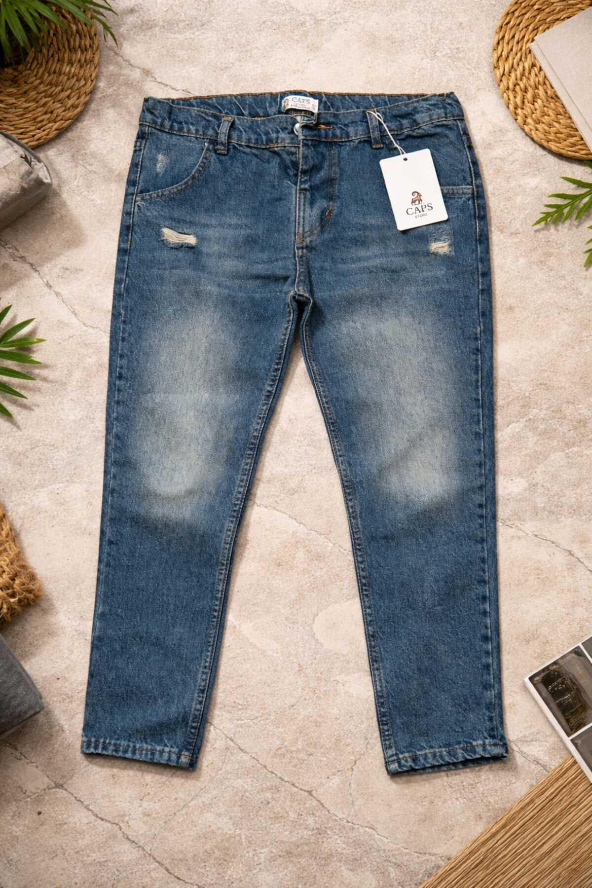 Çocuk Yırtık Kot Pantolon