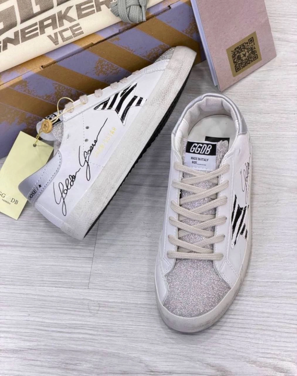 Golden Goose Deluxe Zebra