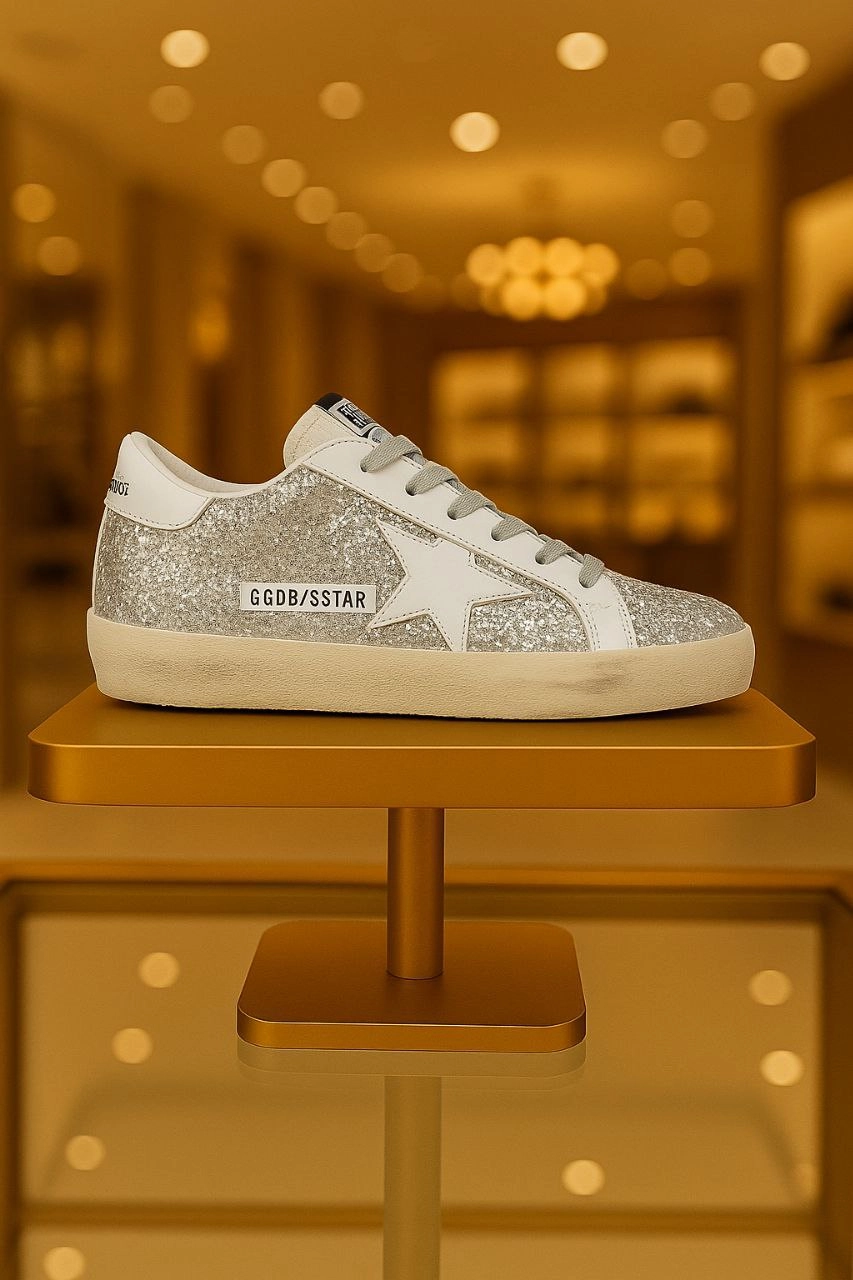 Golden Goose Gümüş Spor Ayakkabı