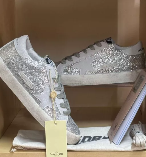 Golden Goose Gümüş Spor Ayakkabı